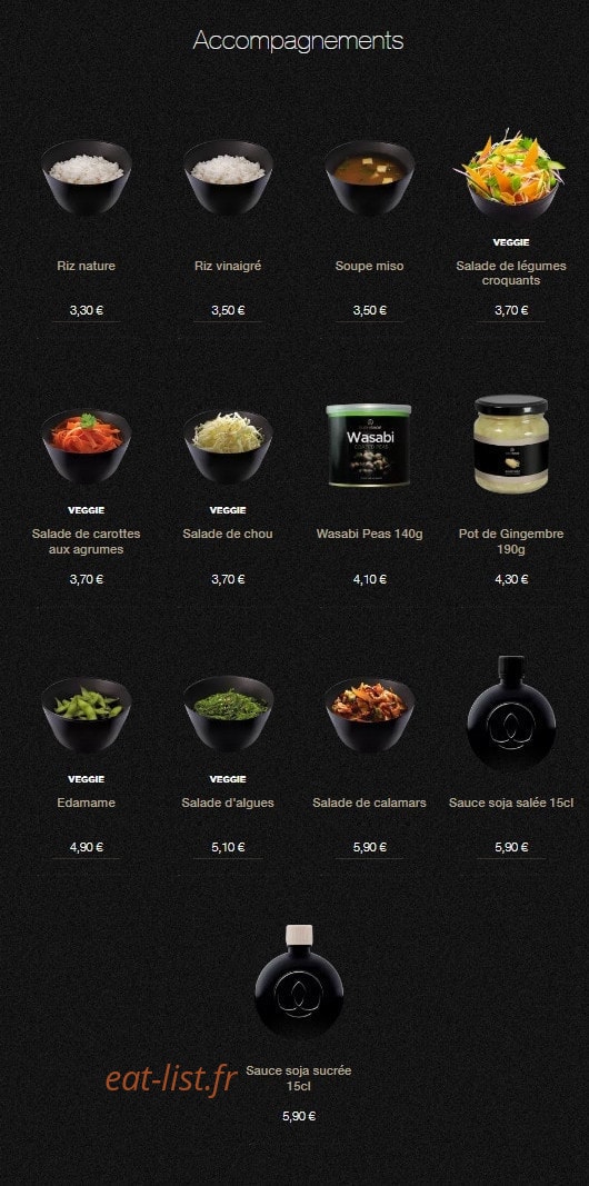 Sushi Shop — carte page 24