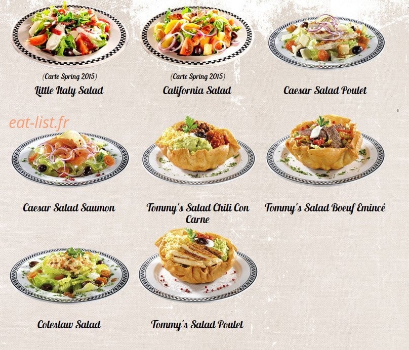 Tommy's Diner Café — carte page 4