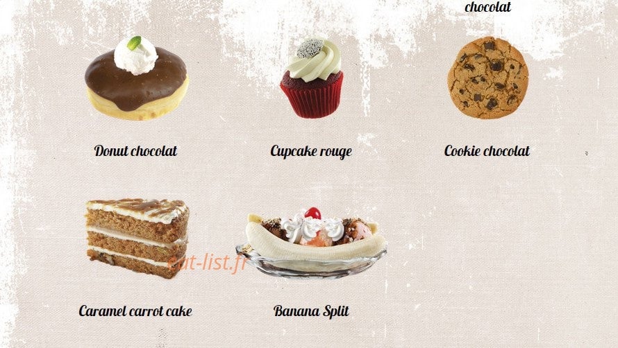 Tommy's Diner Café — carte page 14
