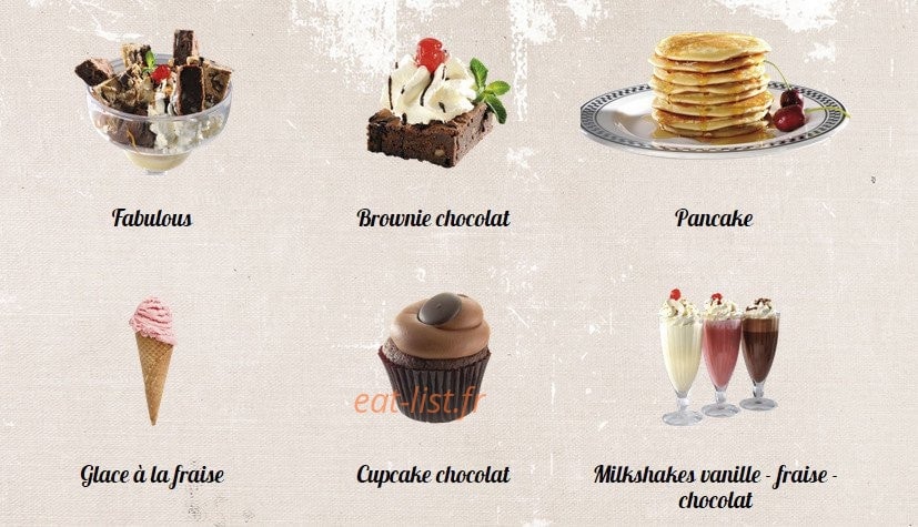 Tommy's Diner Café — carte page 13