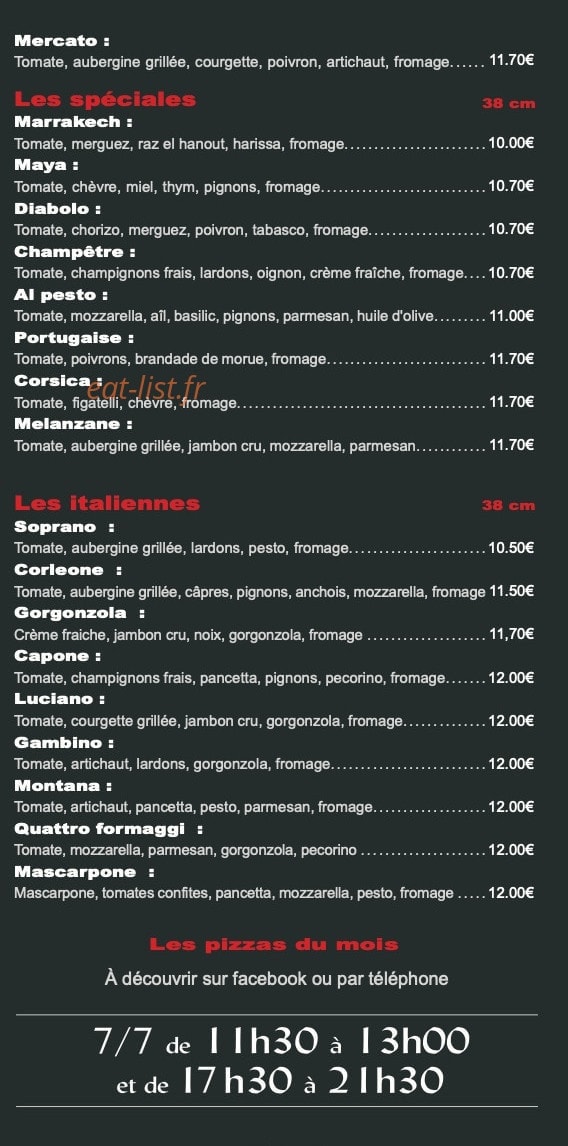 Tropicana Pizza à Le Pontet - menu et photos