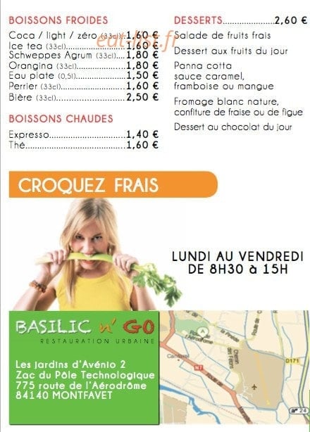 Basilic n' Go — carte page 4