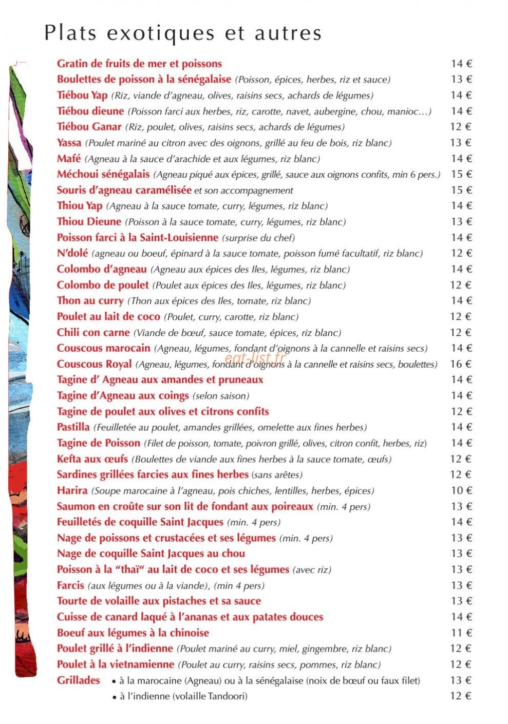La cuisine de marguerite — carte page 3