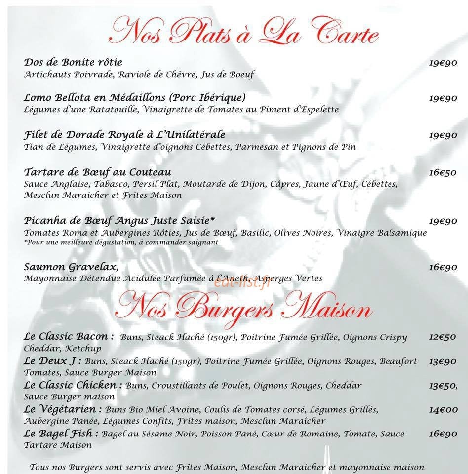 Les deux J & Cie — carte page 1