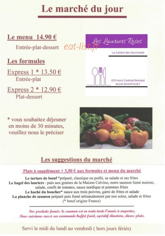 Les lauriers roses — carte page 1