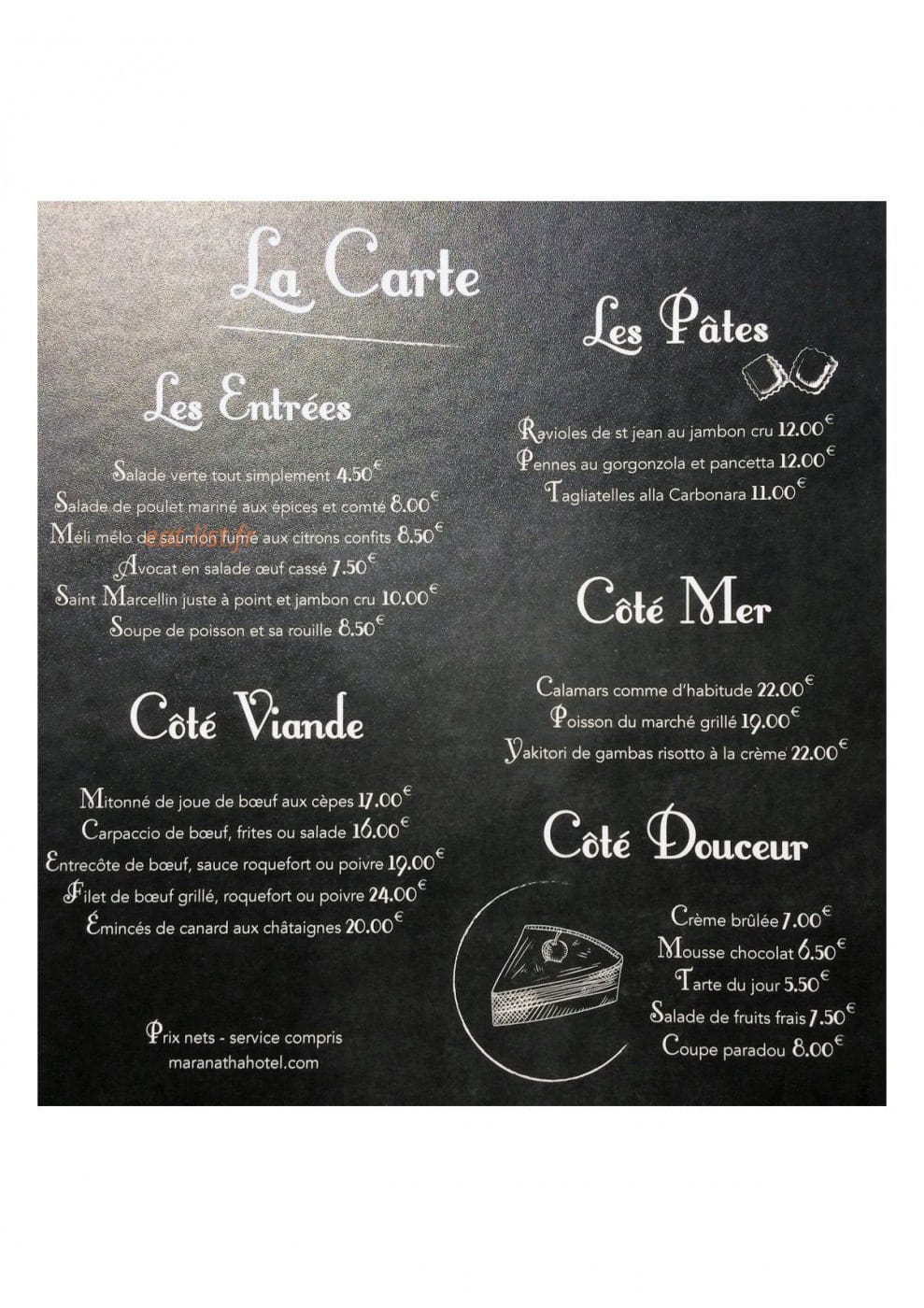 Resto du Paradou — carte page 3