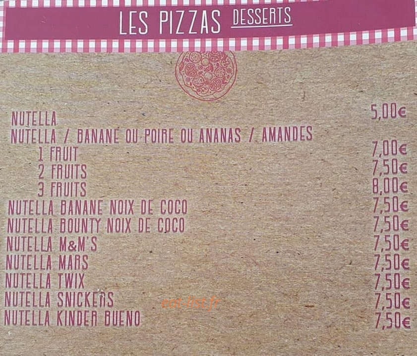 Bella pizza — carte page 4