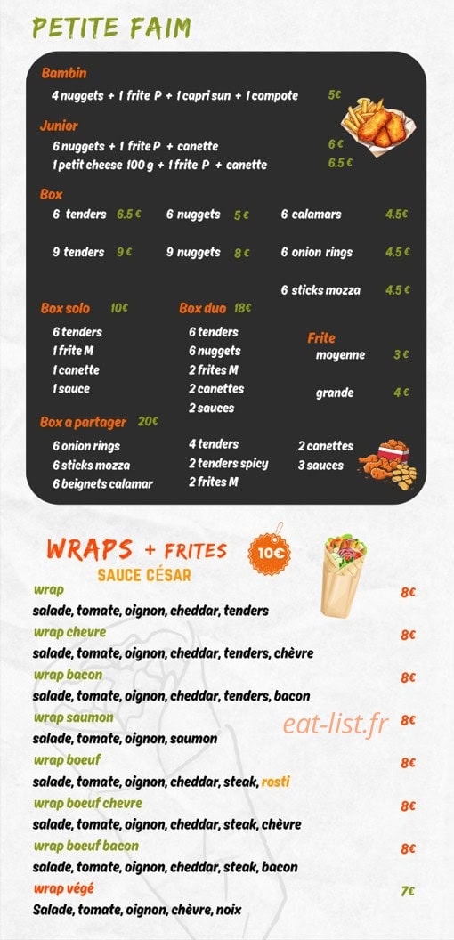 L'atelier a Pizza 84 — carte page 2
