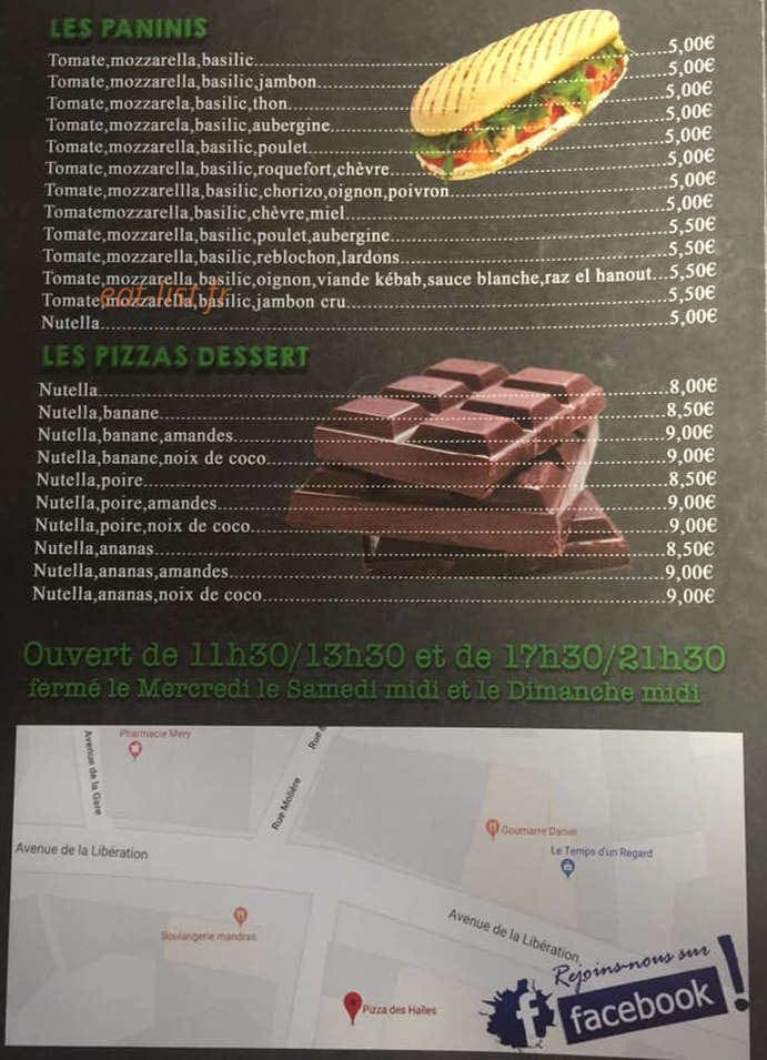 Pizzeria des Halles — carte page 3