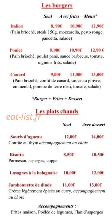 Le Caveau De Manon — carte page 2