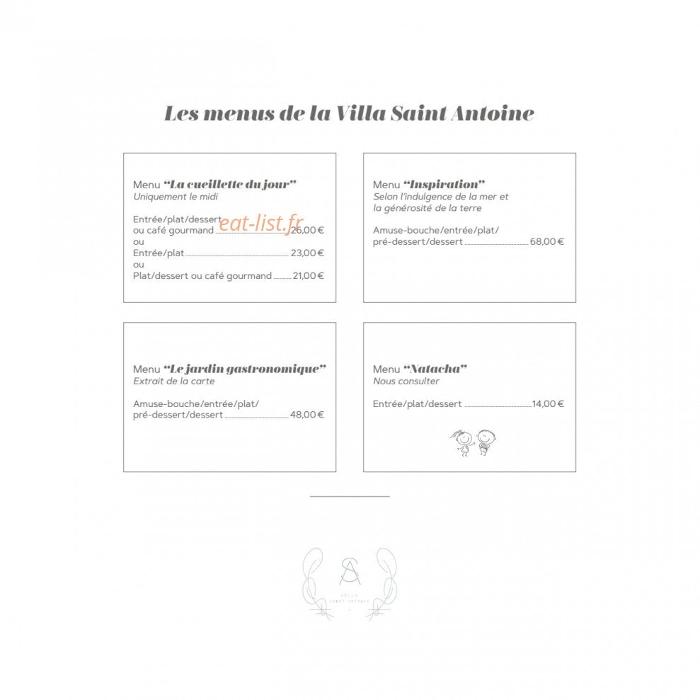 Villa Saint Antoine — carte page 1