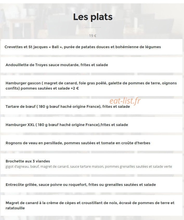 Chez Félicien — carte page 3