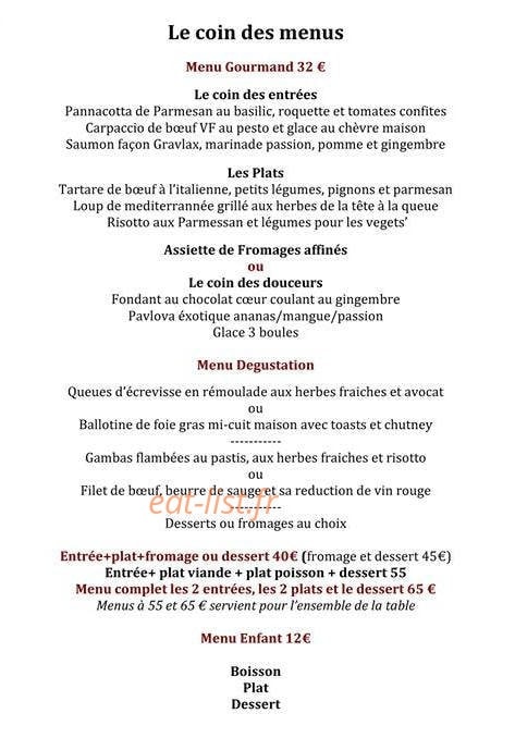 Le Dix'Vin — carte page 2