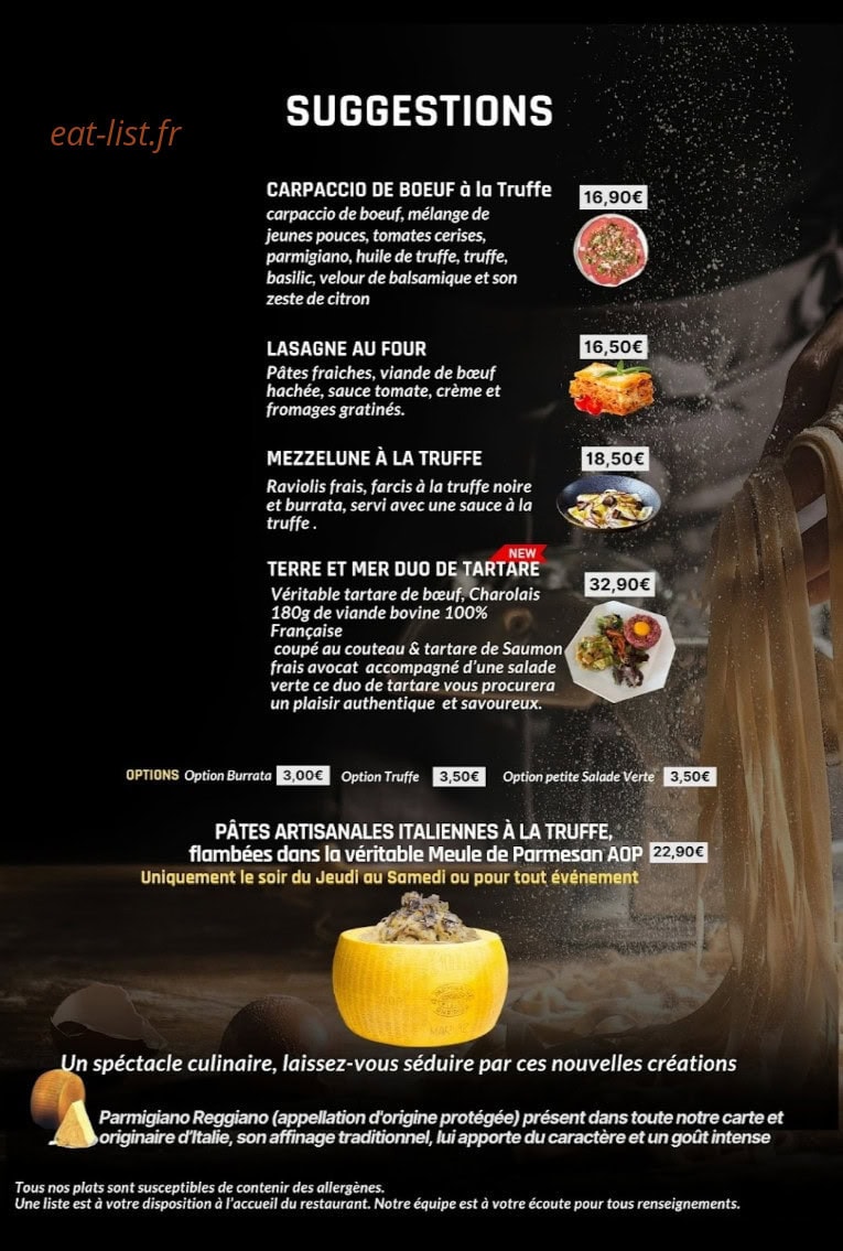 O'Resto — carte page 3