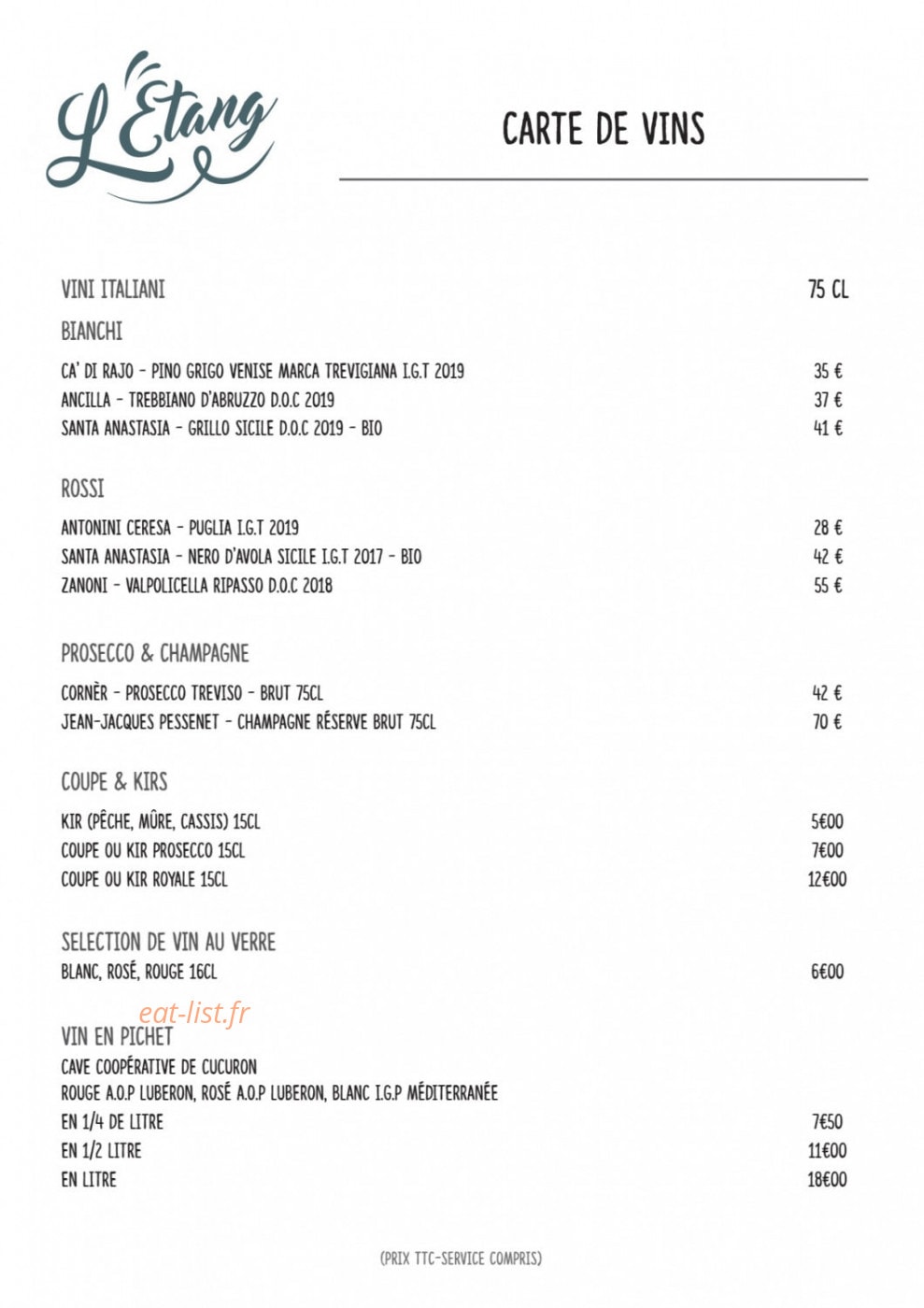 L'Etang — carte page 6