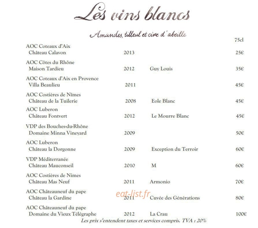 La Petite Maison de Cucuron — carte page 19