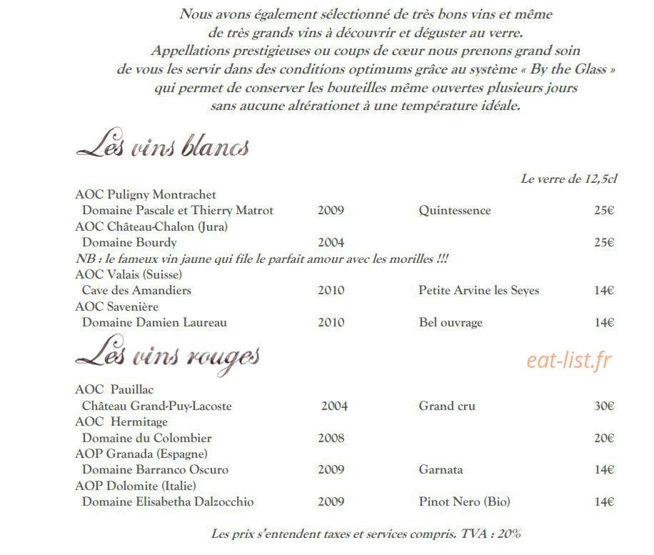 La Petite Maison de Cucuron — carte page 6