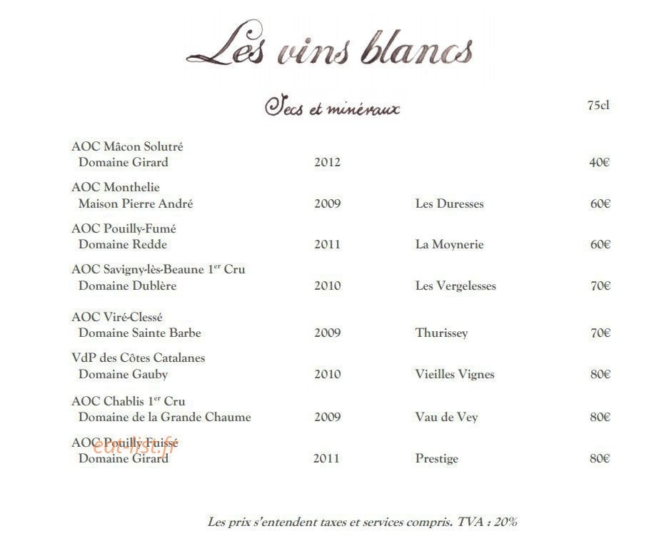 La Petite Maison de Cucuron — carte page 15