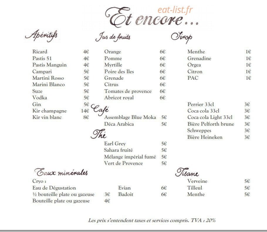 La Petite Maison de Cucuron — carte page 29