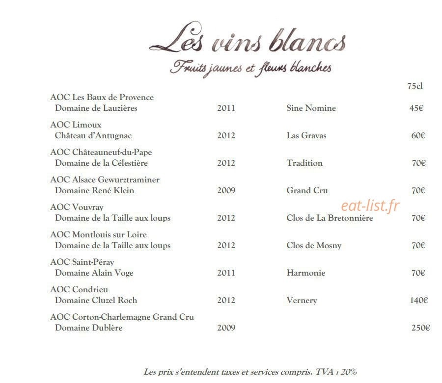 La Petite Maison de Cucuron — carte page 16