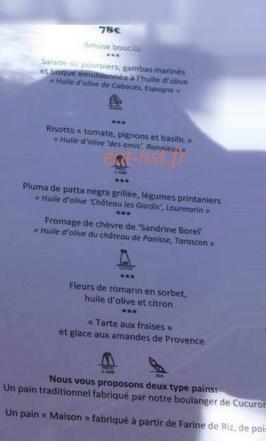 Auberge La Feniere — carte page 2