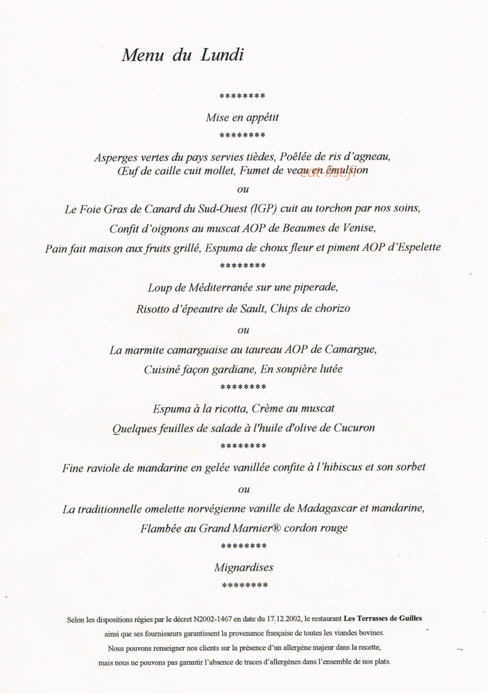 Le Mas de Guilles — carte page 1