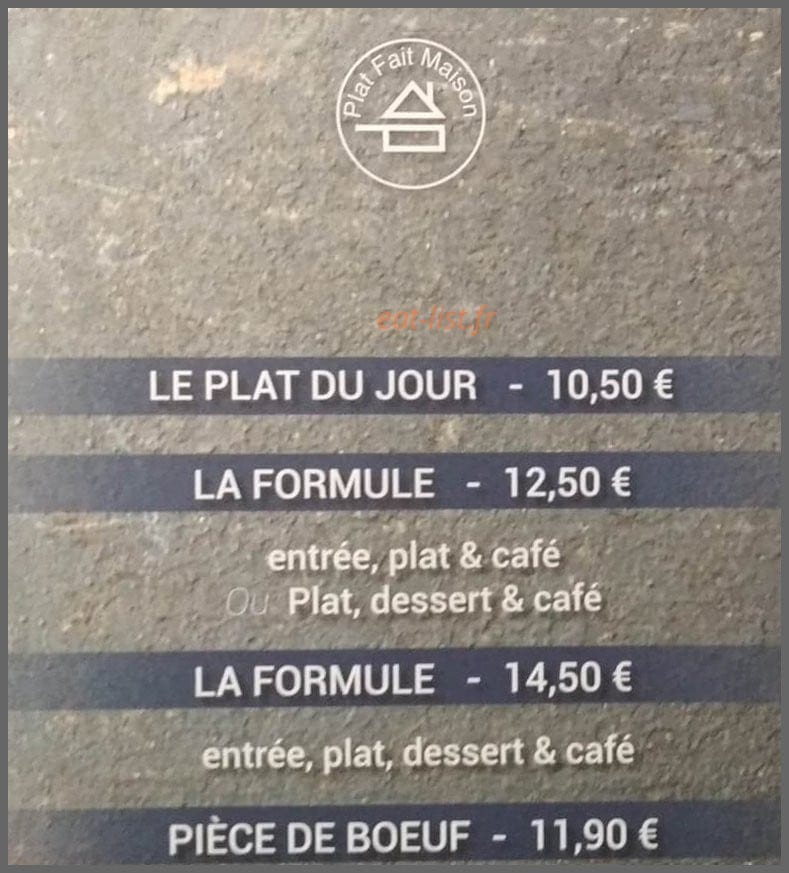 Brasserie L'Entr'Potes — carte page 1