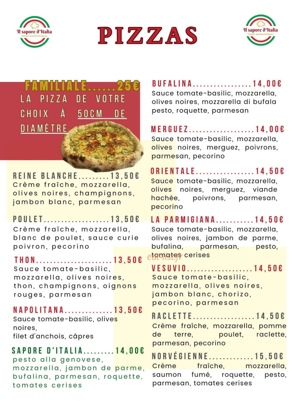 Il sapore d'Italia — carte page 1