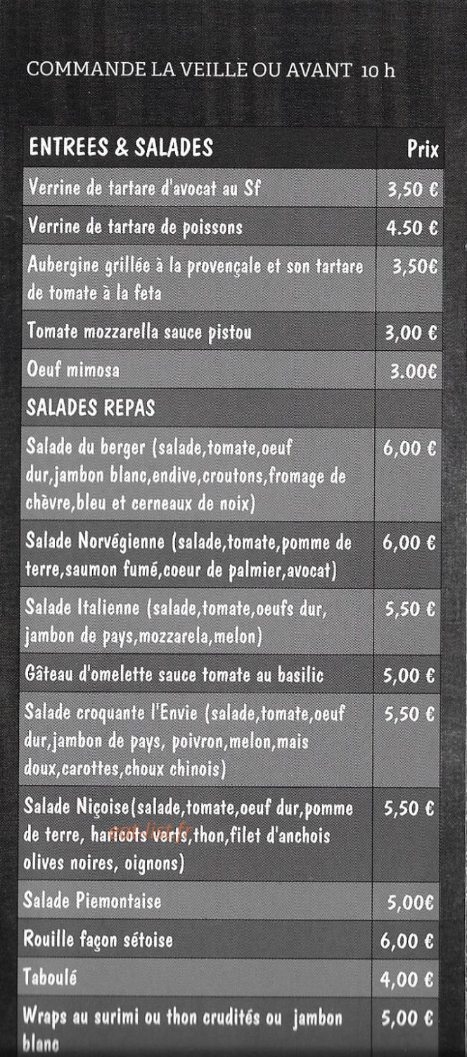 L'Envie — carte page 1
