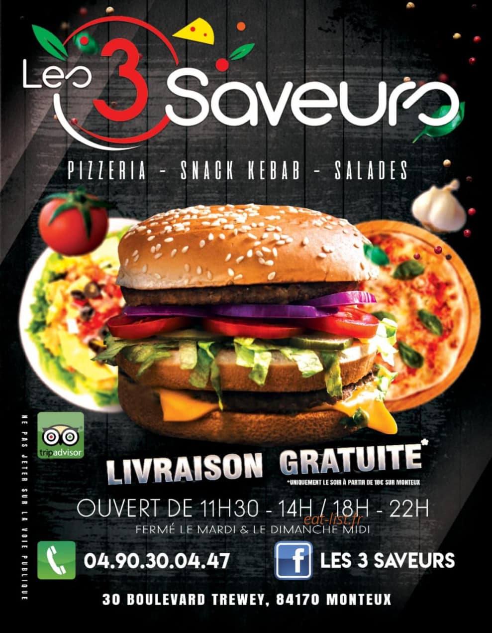 Les 3 Saveurs — carte page 4