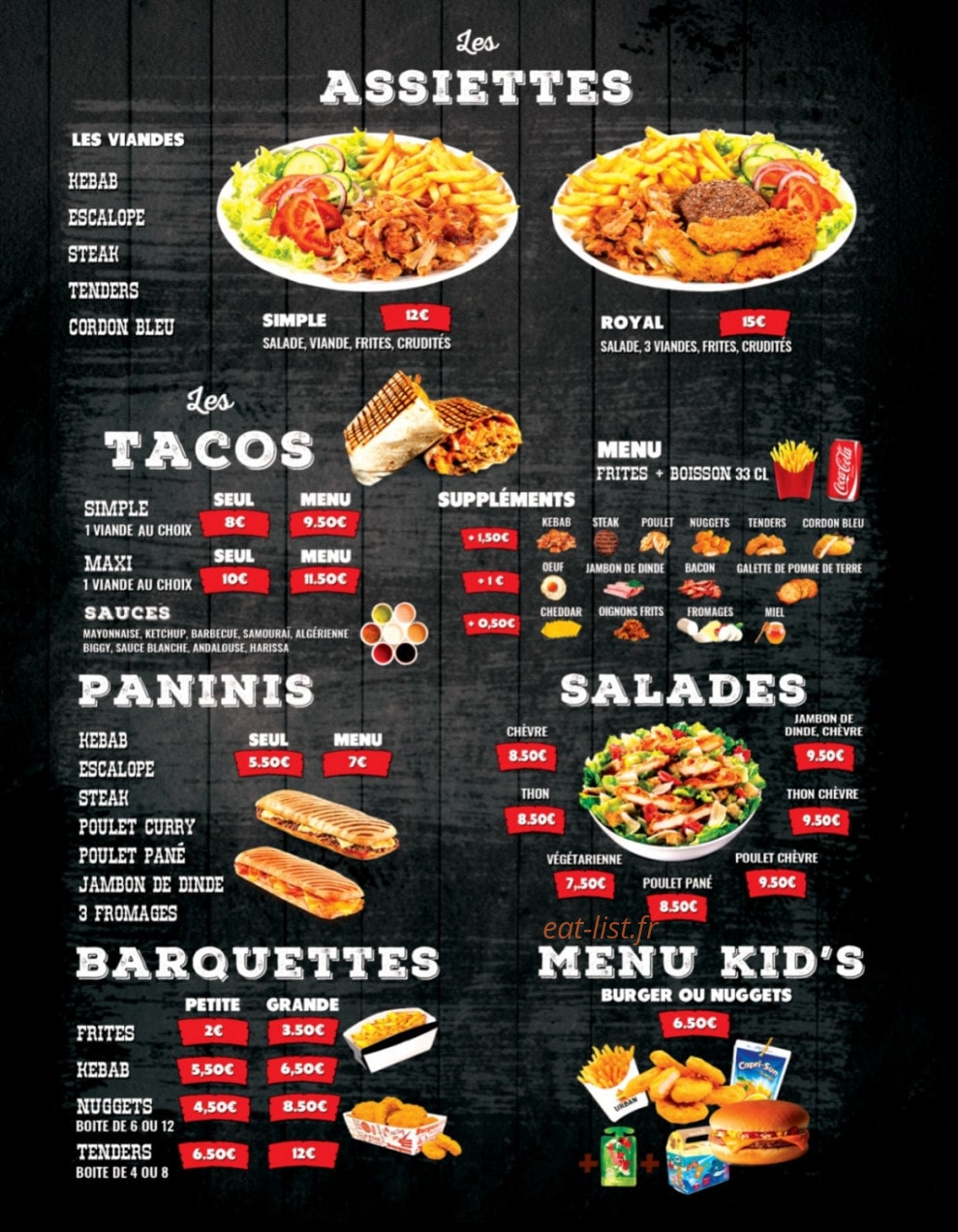 Les 3 Saveurs — carte page 2