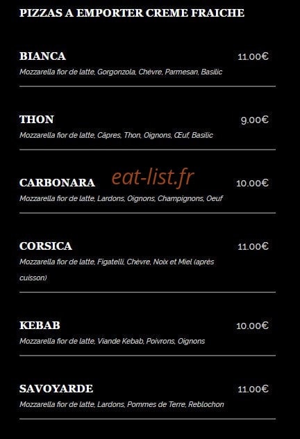 Snack De La Dune — carte page 3