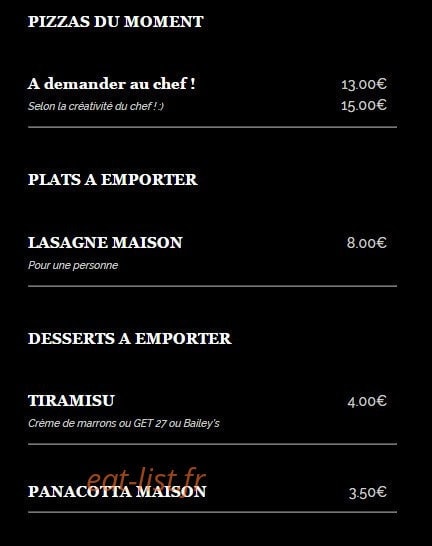 Snack De La Dune — carte page 5
