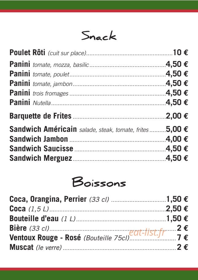 O' Ptit Creux — carte page 3