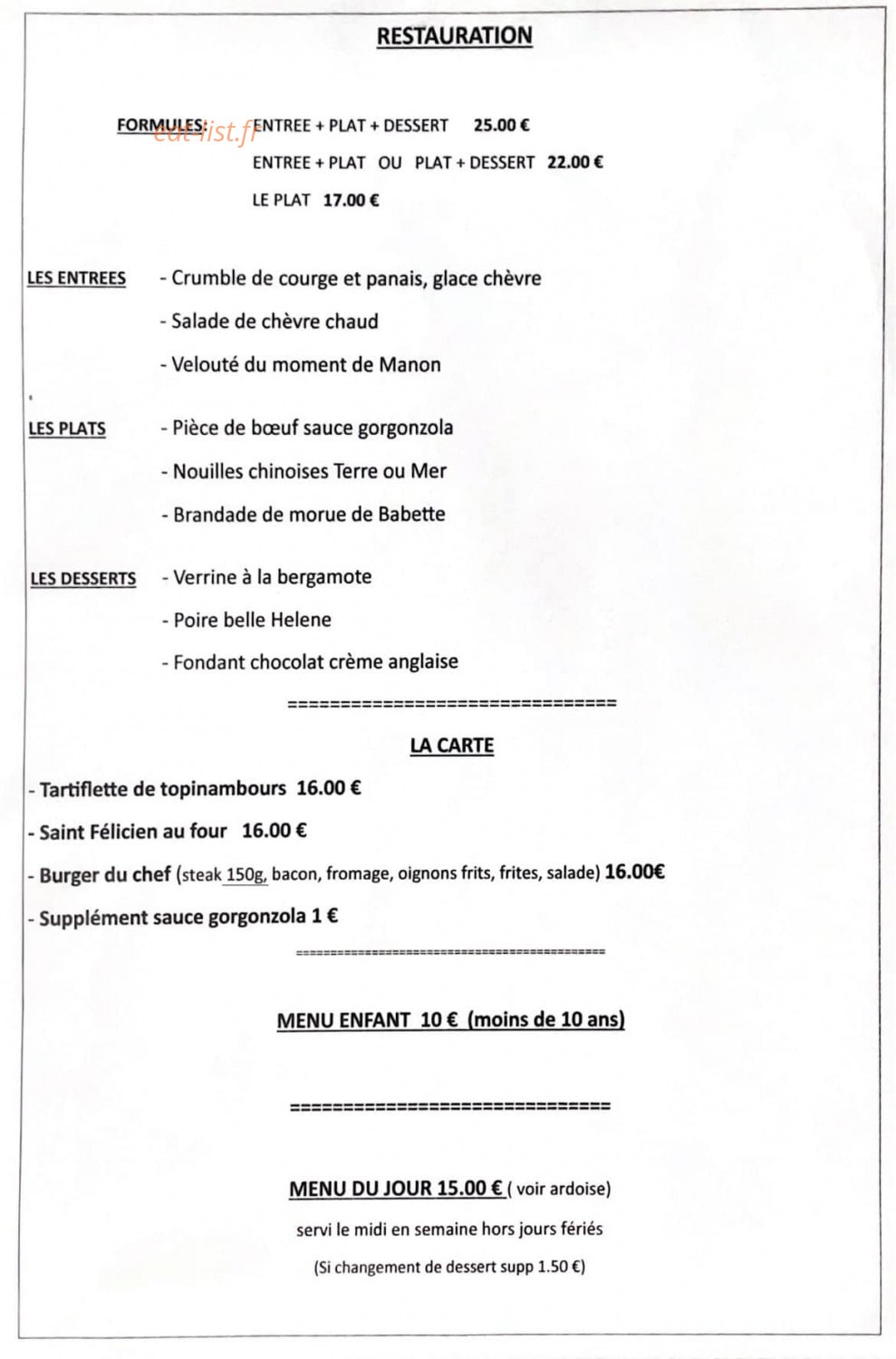 À l'Ombre des Dentelles — carte page 1