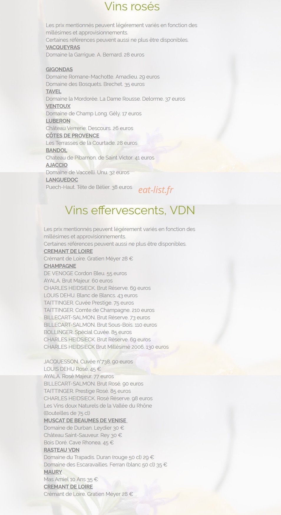 Les Florets — carte page 9