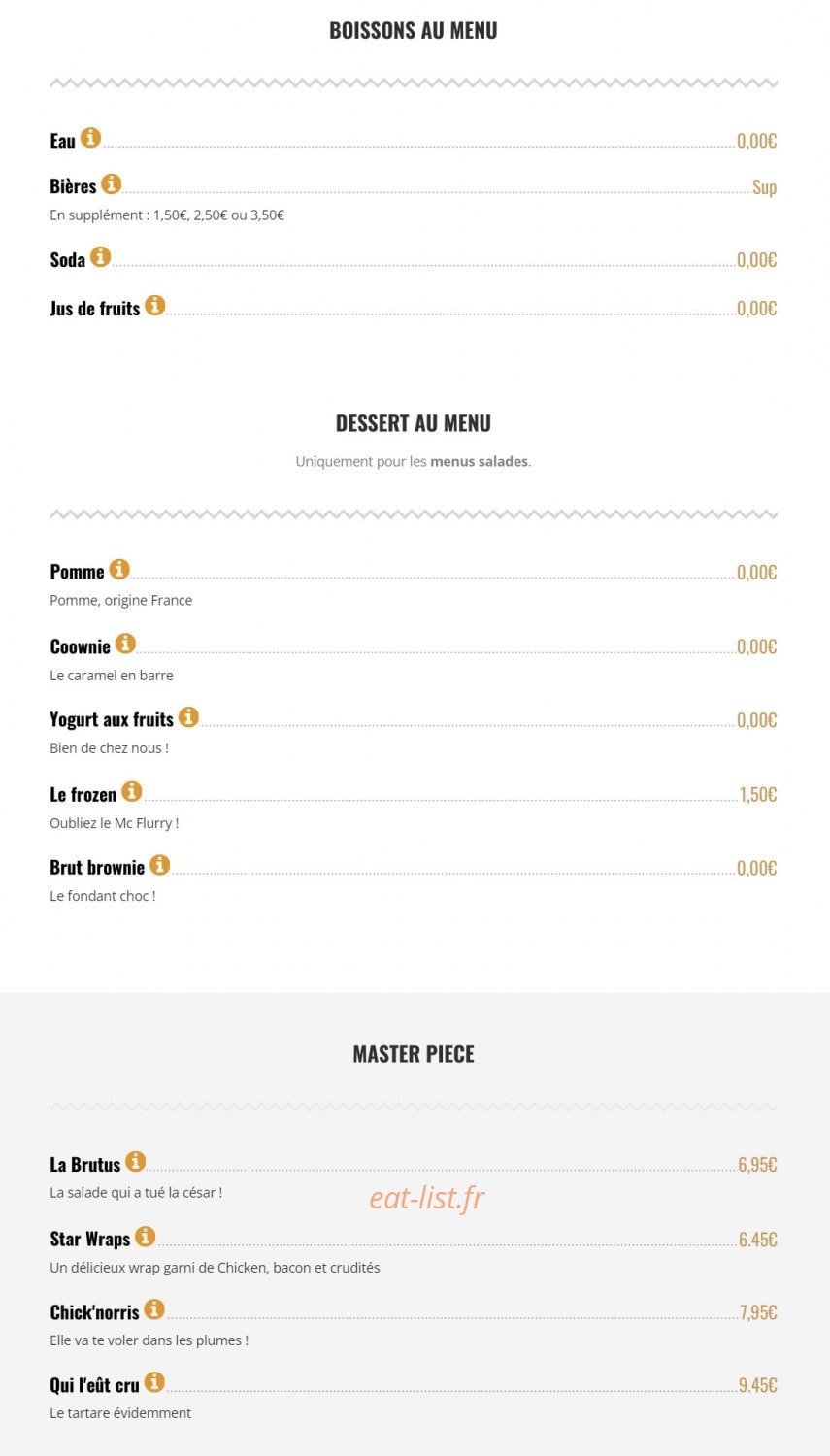 Brut Butcher — carte page 6