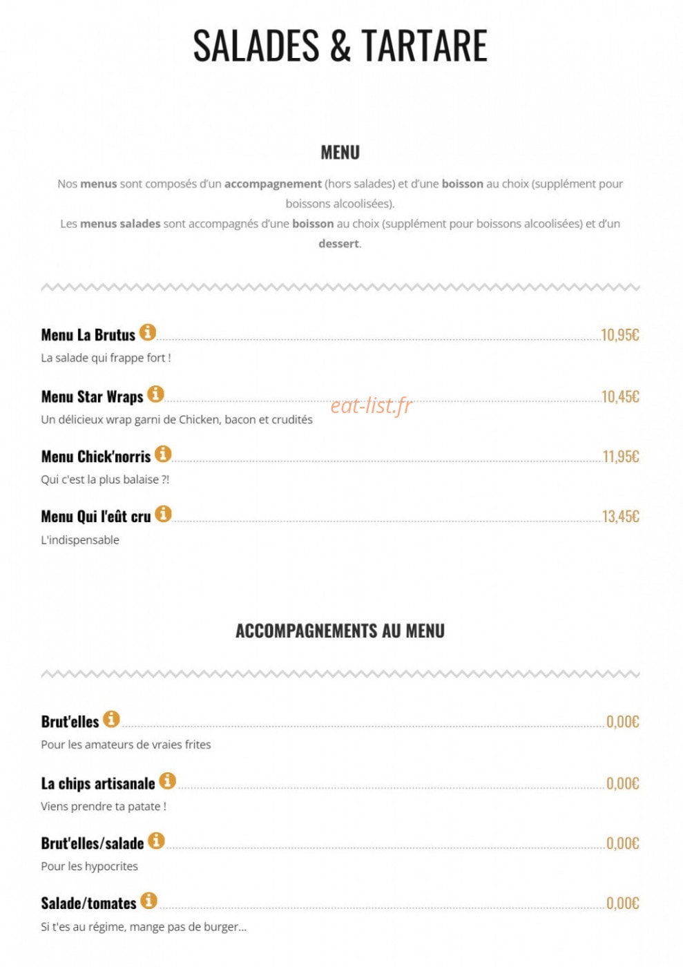 Brut Butcher — carte page 5