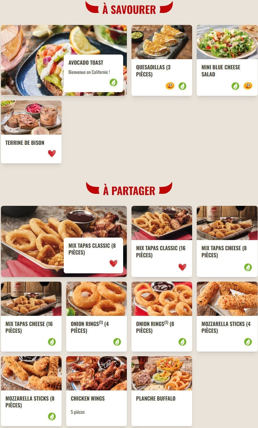 Buffalo Grill — carte page 2