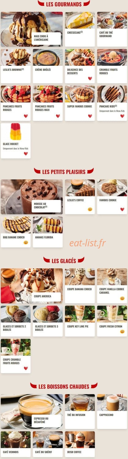 Buffalo Grill — carte page 11