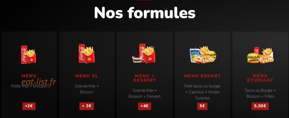Kassia Food — carte page 1