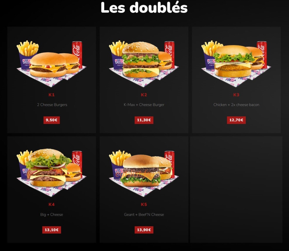 Kassia Food — carte page 3