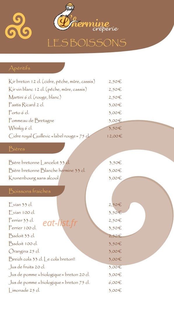 l'hermine — carte page 1
