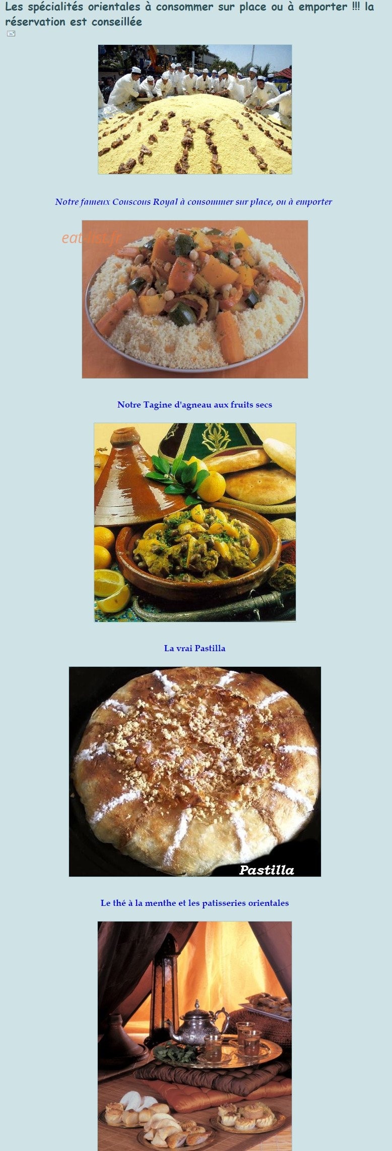 La Lavande — carte page 2