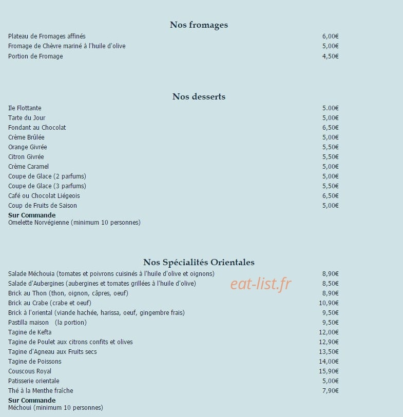 La Lavande — carte page 4