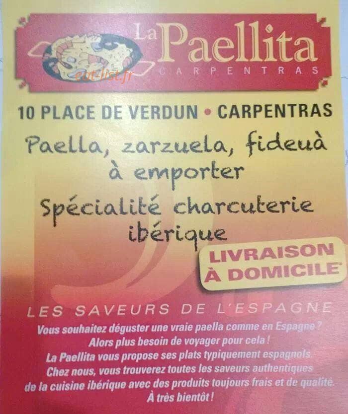La Paëllita — carte page 1