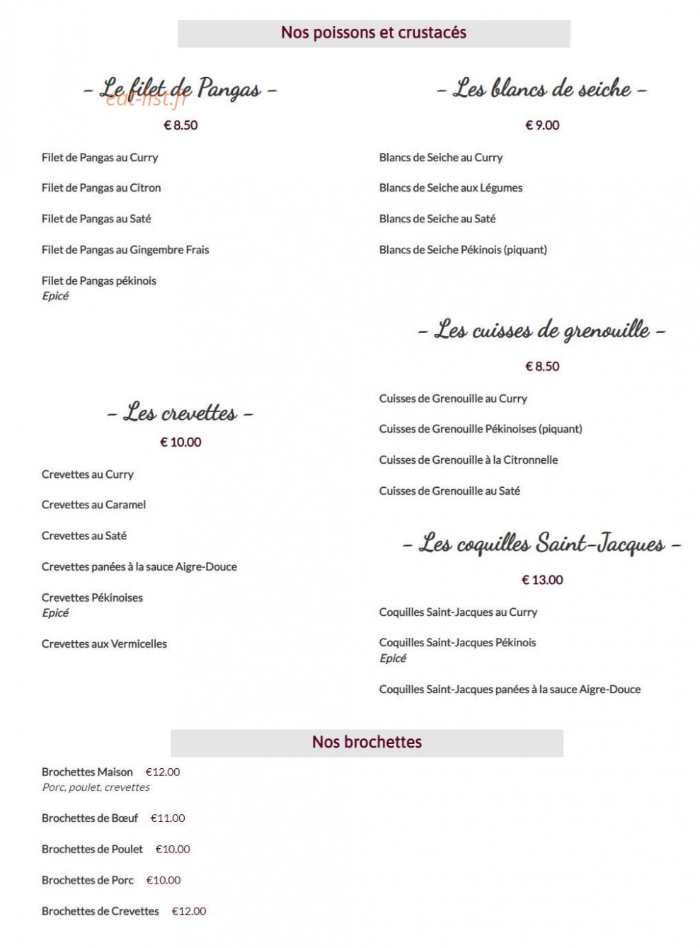 La Perle d'Asie — carte page 9