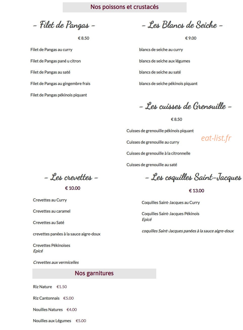 La Perle d'Asie — carte page 3
