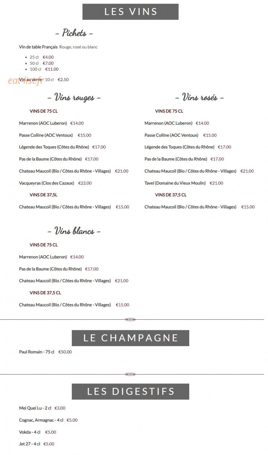 La Perle d'Asie — carte page 6