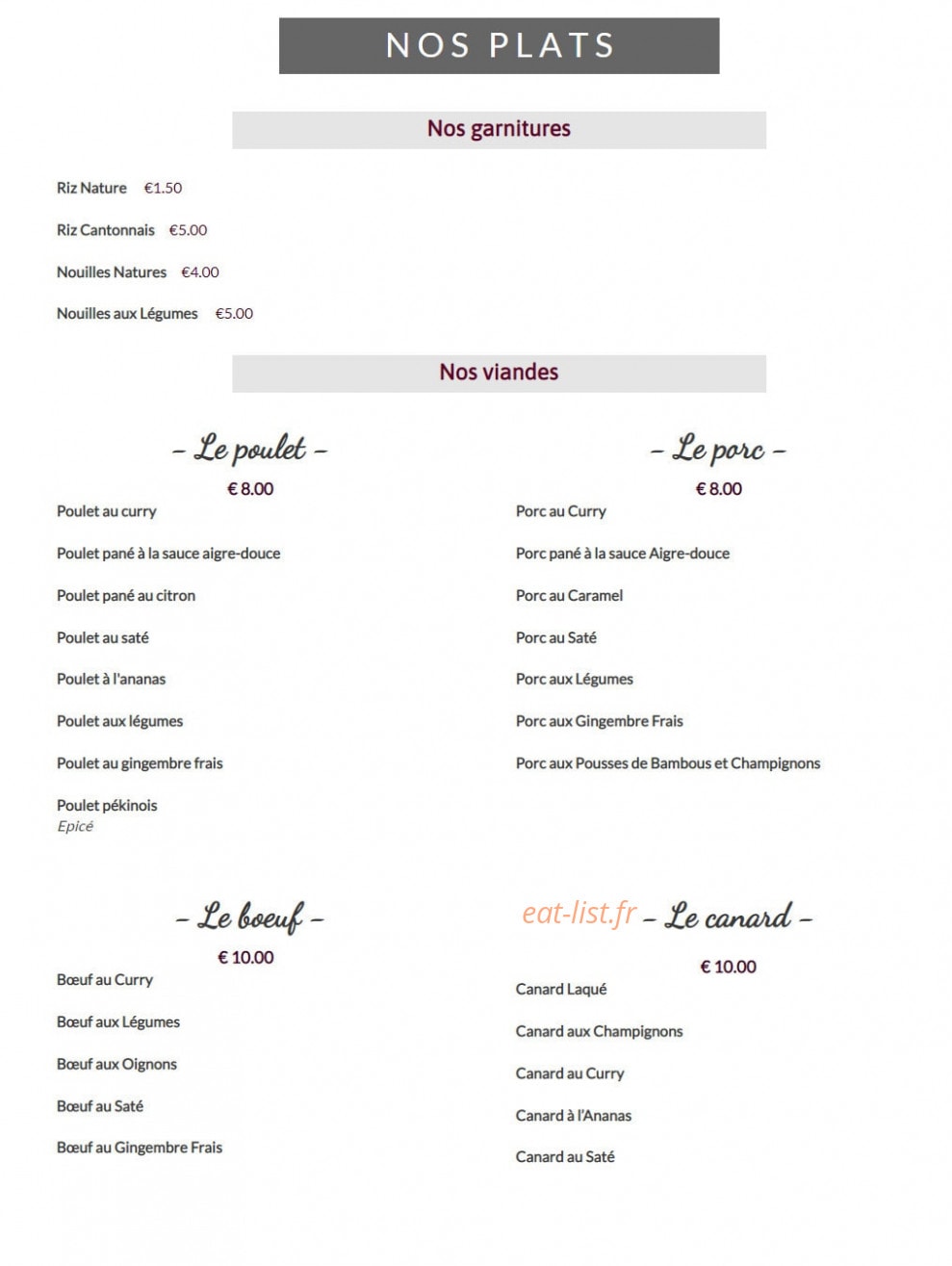 La Perle d'Asie — carte page 8